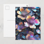 Holografisches Blossom Postkarte (Vorne/Hinten)