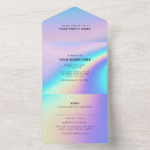 Holografisches Design All In One Einladung (Innen Boden)