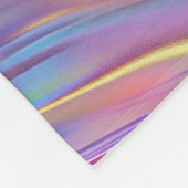 Holografisches Design Futuristik und schimmernde K Fleecedecke (Ecke)