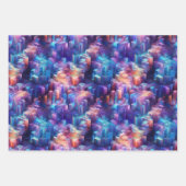 Holografisches Dreamscape: 3D-Iridescent-Design Geschenkpapier Set (Vorderseite 3)