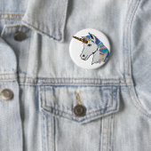 holografisches Einhorn Button (Beispiel)