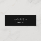 Holografisches Einhorn-Design Mini Visitenkarte (Rückseite)