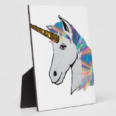 holografisches Einhorn Fotoplatte (Seite)