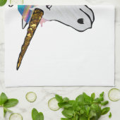 holografisches Einhorn Handtuch (Gefaltet)