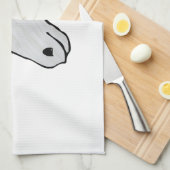 holografisches Einhorn Handtuch (Viertel Falte)