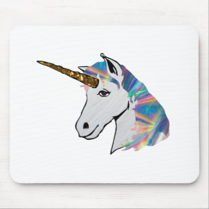 holografisches Einhorn Mousepad