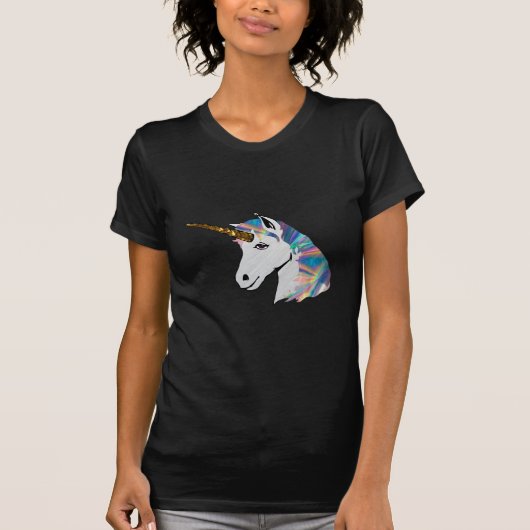 holografisches Einhorn T-Shirt (Vorderseite)