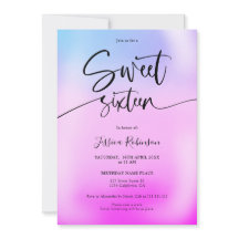 Holografisches Eis lila gürtelrosa Sweet 16