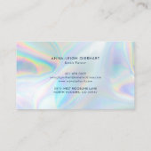 Holografisches Elegant Beruflich Visitenkarte (Rückseite)