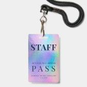 Holografisches Ereignis für Mitarbeiter Ausweis (Rückseite mit Lanyard)