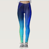 Holografisches Etherial Chaos Sci-Fi Panel Leggings (Vorderseite)