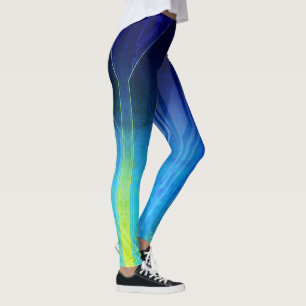 Holografisches Etherial Chaos Sci-Fi Panel Leggings