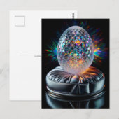Holografisches Fabergé Egg, Postüberquerung Postkarte (Vorne/Hinten)