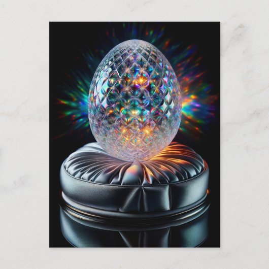 Holografisches Fabergé Egg, Postüberquerung Postkarte (Vorderseite)
