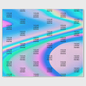 Holografisches Firmenlogo Geschenkpapier (Flach)