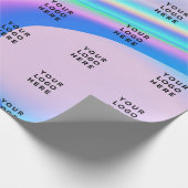 Holografisches Firmenlogo Geschenkpapier (Ecke)