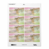 Holografisches flüssiges goldfarbenes, elegantes H (Vorne)