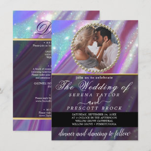 Holografisches Foto Hochzeitseinladung Einladung
