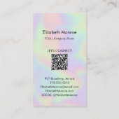 Holografisches Foto QR-Code Visitenkarte (Rückseite)