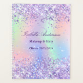 holografisches Geschäft mit dem rosa Namen Lavende Planer (Vorderseite)