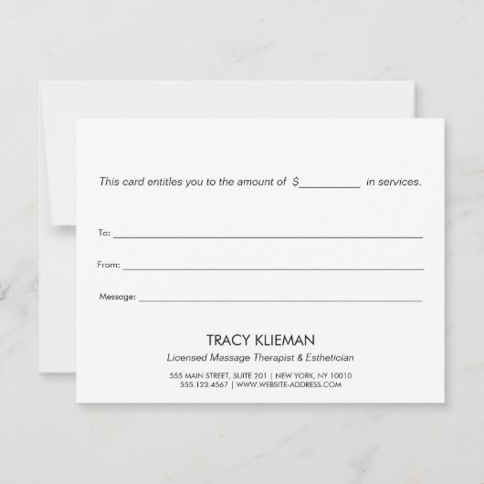 Holografisches Geschenkgutachten (Rückseite)