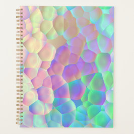 Holografisches Glasmuster, leuchtende Farben Planer