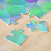 Holografisches Glasmuster, leuchtende Farben Puzzle (Seite)