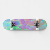 Holografisches Glasmuster, leuchtende Farben Skateboard (Horizontal)