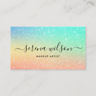 Holografisches Glittering Holo Foil Make Haar Visitenkarte