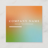 Holografisches Gradient Social Media-Symbol Quadratische Visitenkarte (Vorderseite)