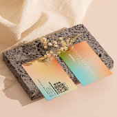 Holografisches Gradient Social Media-Symbol Visitenkarte