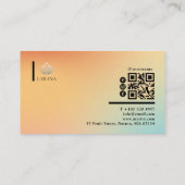 Holografisches Gradient Social Media-Symbol Visitenkarte (Rückseite)