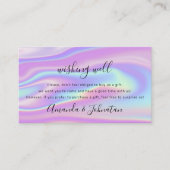 Holografisches Hochzeitsgeschenk für Sterling Visitenkarte (Vorderseite)