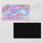 Holografisches Hochzeitsgeschenk Visitenkarte (Vorne/Hinten)