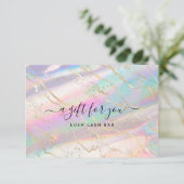 Holografisches Iridescent Opal Gem | Geschenkgutsc (Stehend Vorderseite)