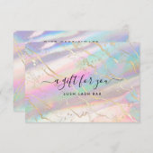 Holografisches Iridescent Opal Gem | Geschenkgutsc (Vorne/Hinten)
