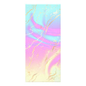 Holografisches Iridescent Opal Gem | Preisdienstle Werbekarte (Hinten)