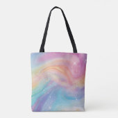 Holografisches Iridescent Rainbow Unicorn personal Tasche (Rückseite)