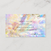 Holografisches Iridesecenter Regenbogen und Imitat Visitenkarte (Rückseite)