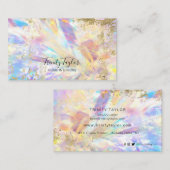 Holografisches Iridesecenter Regenbogen und Imitat Visitenkarte (Vorne/Hinten)