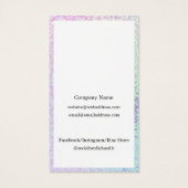 Holografisches Logo für einfache Holderohrringe (Rückseite)