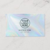 Holografisches Logo für moderne Unternehmen Visitenkarte (Vorderseite)