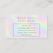 Holografisches Logo Visitenkarte (Rückseite)