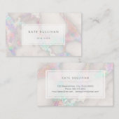 holografisches Marmordesign für Imitate Visitenkarte (Vorne/Hinten)