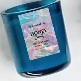 holografisches minimalistisches Etikett für vertik