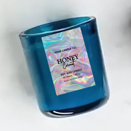 holografisches minimalistisches Etikett für vertik