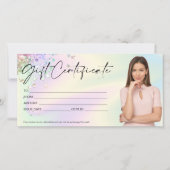 holografisches, modernes Geschenkgutachten (Vorderseite)