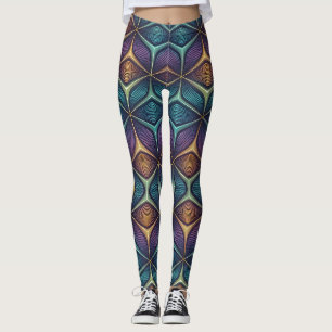 Holografisches Morphing-3D-Muster Nahtlos Leggings