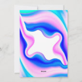 Holografisches Neujahrsfest-Foto Feiertagskarte (Rückseite)