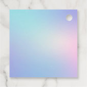 Holografisches Ombre Geschenkanhänger (Rückseite)